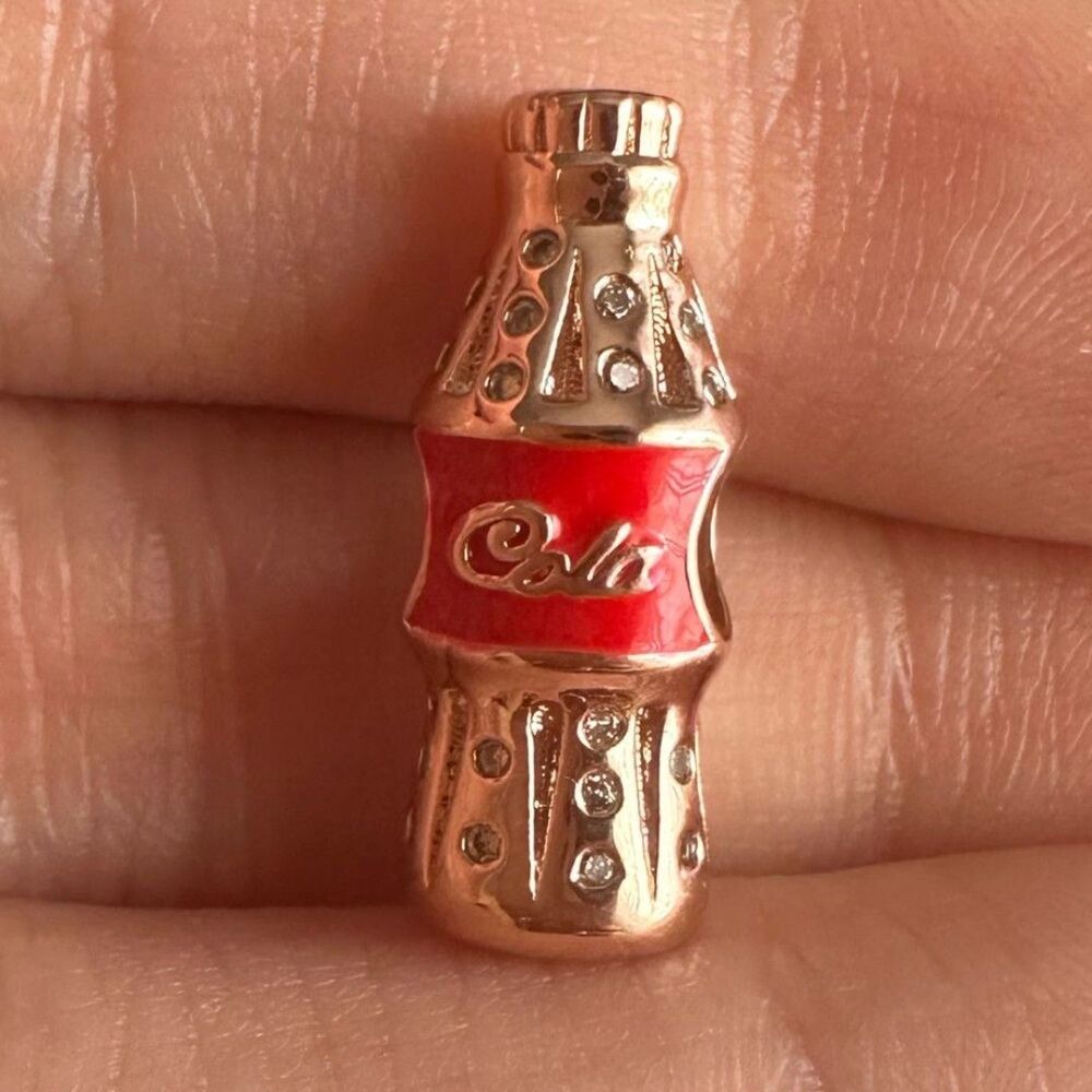 NWOT CocaCola Pandora Fit Silver 925 Charm - Picture 5 of 16